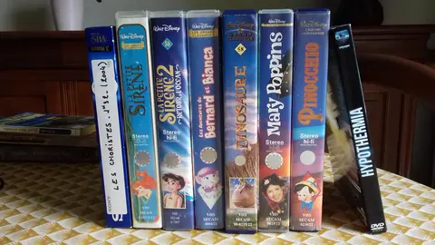 7 VHS et 1 DVD