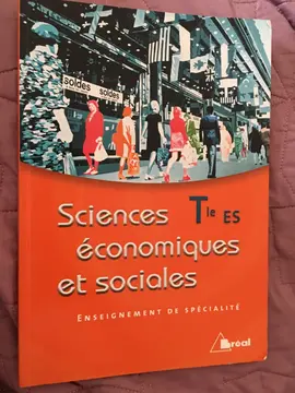 livre de sciences économiques et sociales terminale