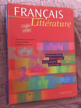 livre de littérature lycée
