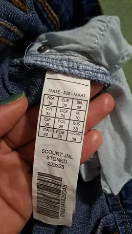pantacourt taille 38