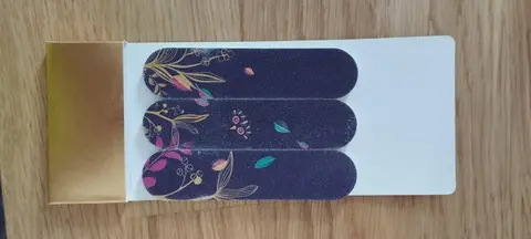 3 limes à ongles fleuries neuves