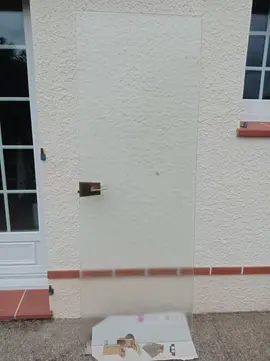 porte intérieure en verre tronble