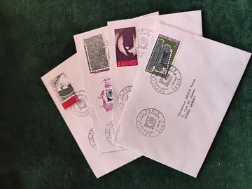 lot de 4 lettres timbrées Arphila 75