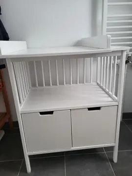 Table à langer en bois