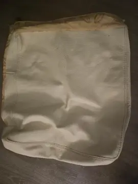 Housse de coussin cuir