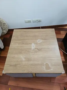 table basse + 4 poufs intégrés