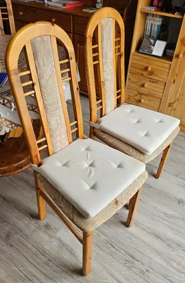 6 chaises en pin