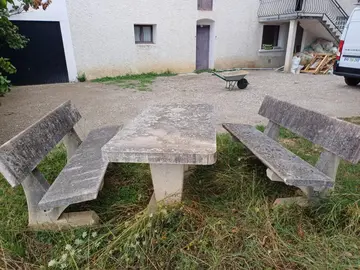 table banc beton