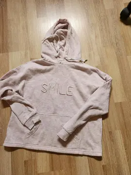 sweat fille rose avec capuche