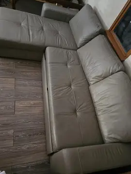 Canapé convertible en cuir