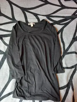 Long T-shirt noir taille L