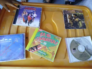 différents cd et dvd
