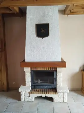 Cheminée avec insert