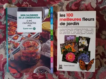 2 livres : fleurs de jardin - calendrier conservation"