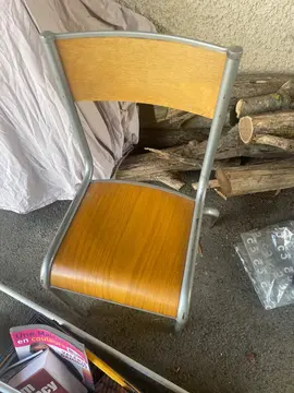 chaise vintage ecole