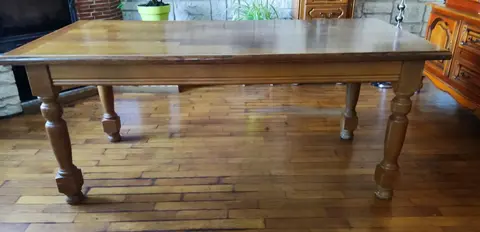 table de séjour en bois