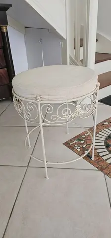 tabouret fer forgé