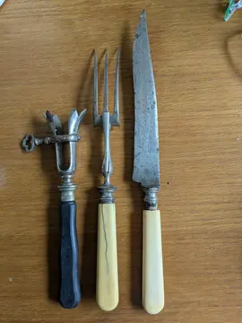 Ensemble découpe gigot ancien