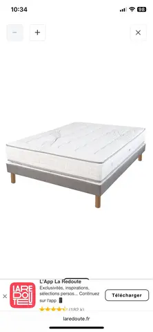 Sommier tapissier La redoute et matelas IKEA