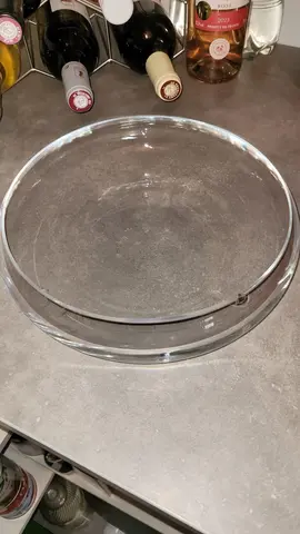 Plat en verre pour déco (sable ou eau avec bougies flottantes)
