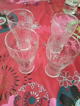 photophores et verre blanc coca