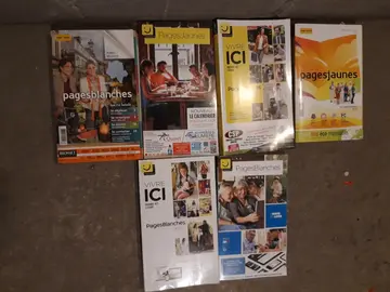 6 annuaires papier