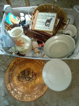 Lot ancienne déco et vaisselle
