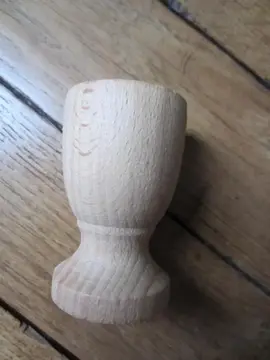 Coquetier en bois pour créativité