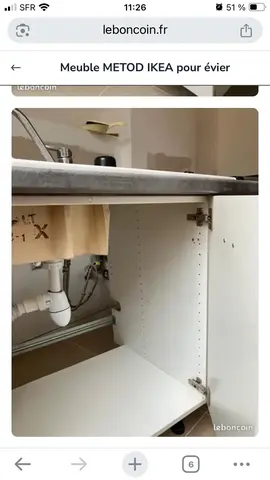 Meuble sous évier modèle METHOD IKEA