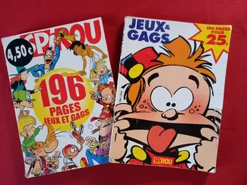 2 albums Spirou (jeux - BD)
