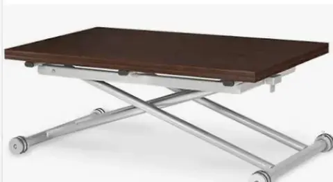Donne table verre fumé pliable