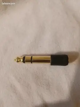 Adaptateur fiche audio jack 6.35mm mâle vers 3.5mm femelle