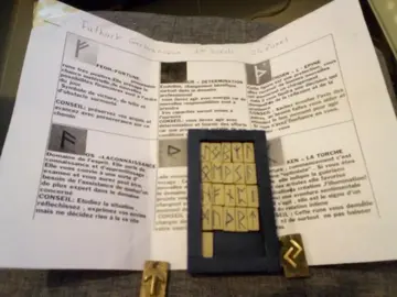 Jeu de Runes (Futhark) avec interprétation