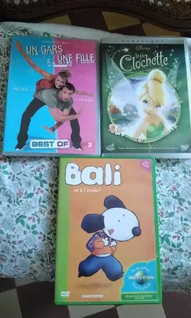 3 DVDs ( enfant et adulte)