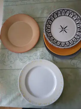 Lot de 7 assiettes plates