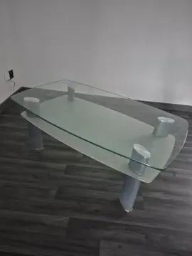 table en verre