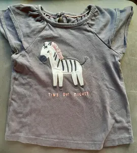 Tee-shirt 80cm zèbre