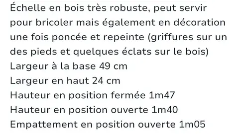 Échelle en bois