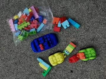 Blocs de construction plastiques Abrick pour enfants