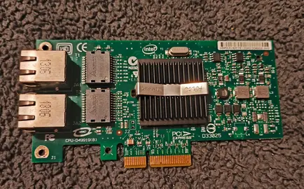 Carte réseau INTEL PRO 1000 PT Dual port (sans cache)