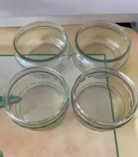 4 ramequins en verre