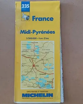 Carte routière Midi-Pyrénées