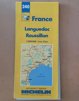 Carte routière Languedoc-Roussillon