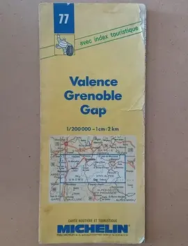 Carte routière Valence-Grenoble-Gap