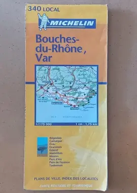 Carte routière Bouches-du-Rhône Var