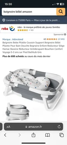 baignoire nouveau né
