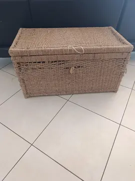 coffre osier a restaurer