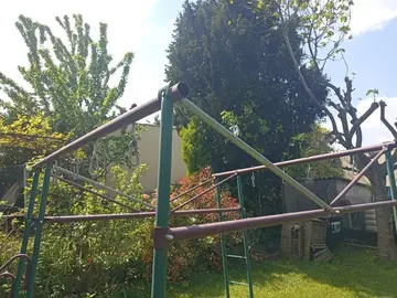 Portique balançoire toboggan