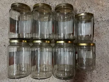 Lot de bocaux en verre