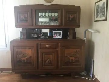 buffet bois sculpté « biches »